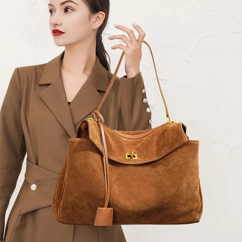 Women Bags On Sale - 가을 겨울 여성용 스웨이드 천연 가죽