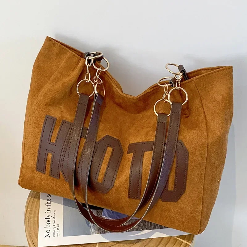 단색 숄더백, 트렌디한 레터링 토트백, 여성용 캔버스  - Women Hand Bags For Office 리뷰 및 가격