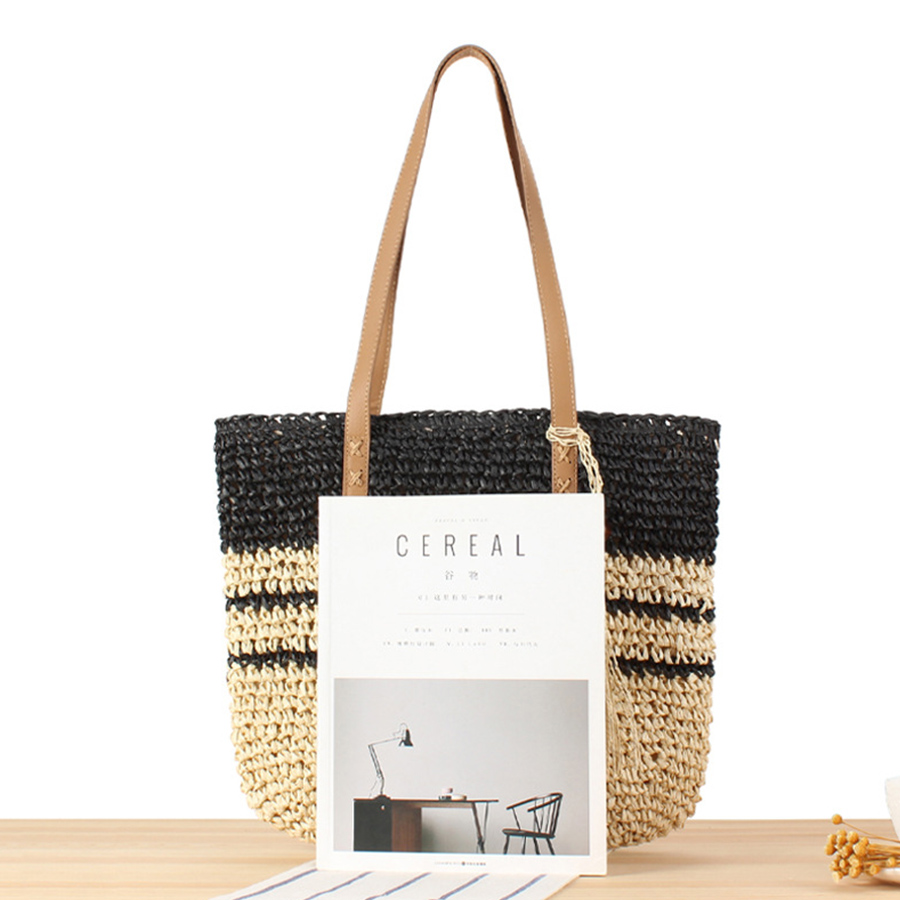 여름 밀짚 비치 가방 Tassels 수제 패치 워크 짠 - Women'S Raffia Bags 리뷰 및 가격