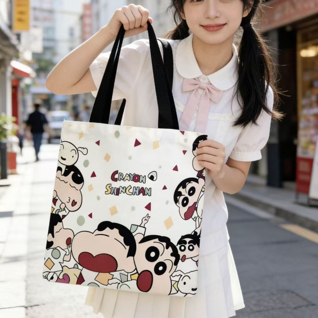 2026 새로운 크레용 신짱 캔버스 토트 백 대용량 여 - Women'S Bags Handbags 리뷰 및 가격